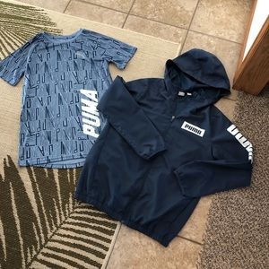 Puma lightweight jacket and matching T-shirt